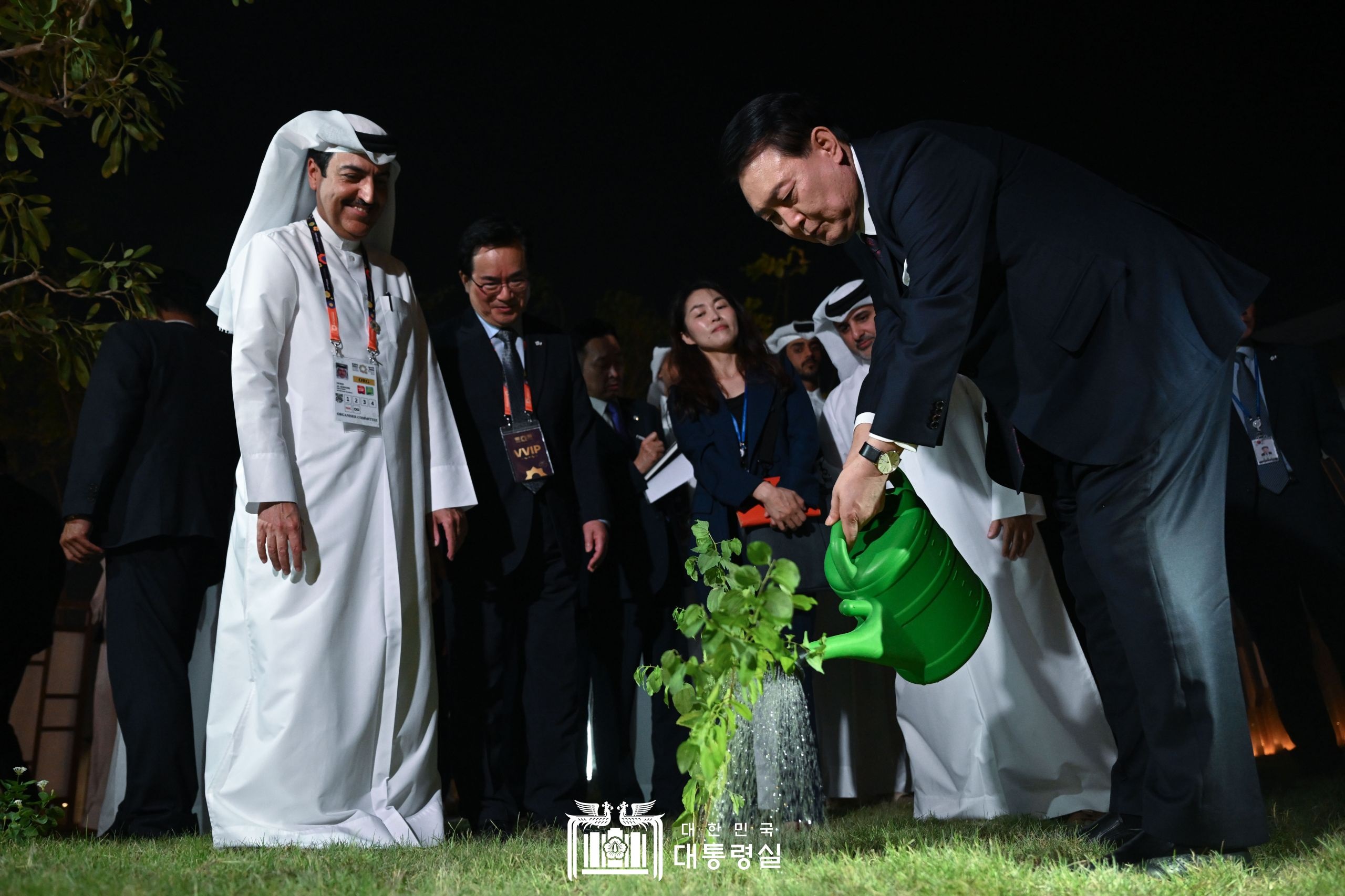윤석열 대통령 , 카타르 도하 국제원예박람회 '한국관 개관식' 참석